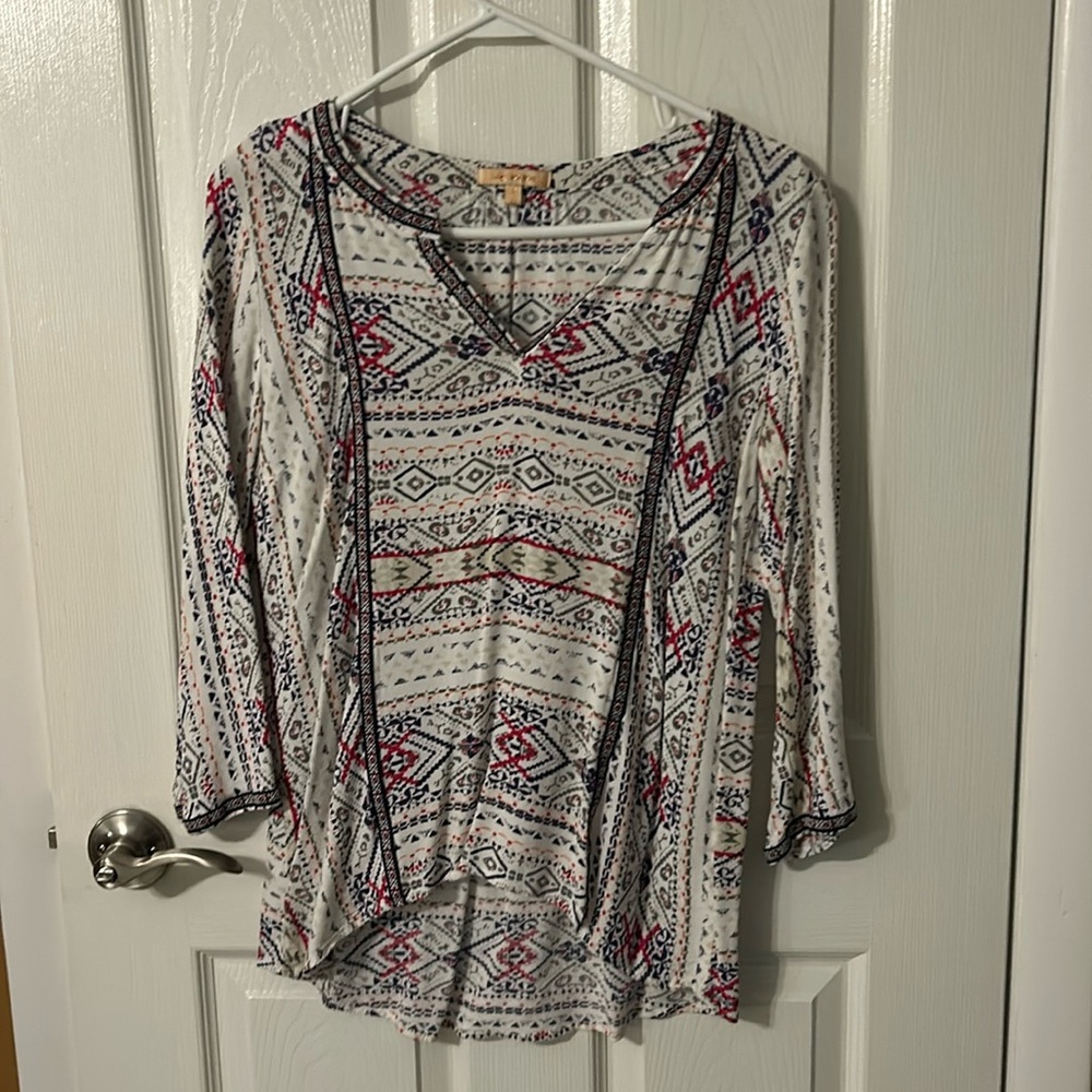 Boho 3/4 sleeve top